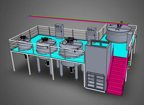 Detergent Production Equipment - Construction Underway at Sanshui Site