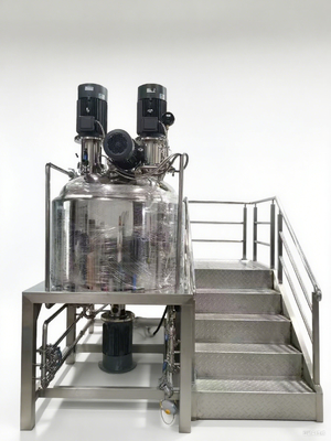 Bom preço 500L Tanque de mistura emulsionante a vácuo fixo para produtos cosméticos on-line