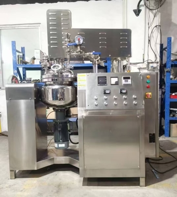 Qualität Aufzugsmaschine Kosmetische Vakuum-Emulgationsmaschine 20L mit Boden-Homogenisierer Fabrik