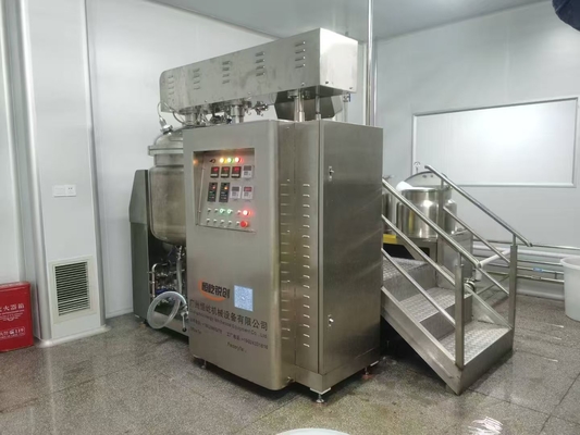 अच्छी कीमत 200L वैक्यूम इमल्सीफाइंग मिक्सर मशीन कॉस्मेटिक क्रीम प्रसंस्करण के लिए ऑनलाइन