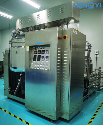 Un buen precio. Elevación de la máquina de emulsificación al vacío homogeneizado 300L para cosméticos en línea