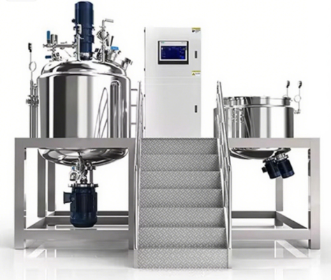 Jacket Heating Vacuum Homogenizer Mixer 300L For Cosmetic Cream