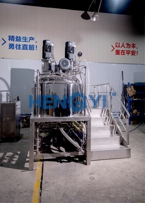 Máquina Emulsionadora a Vácuo Tipo Fixo 500L para Linha de Produção de Pasta de Dente