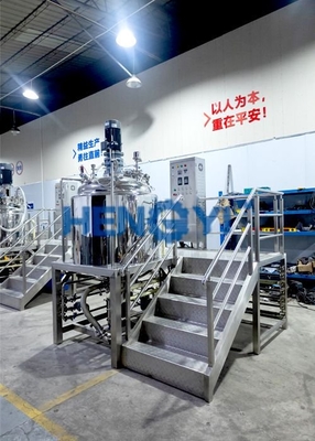 Harga bagus Homogenizer vakum tetap Emulsifier 500L untuk lotion krim kosmetik on line