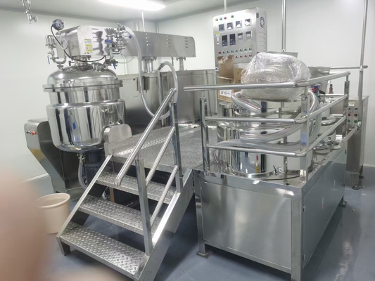 Un buen precio. Máquina de emulsificación al vacío de acero inoxidable de elevación hidráulica tipo 200L en línea