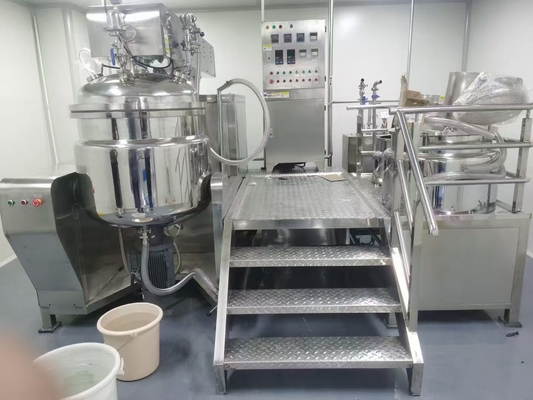 Bon prix Emulsificateur homogénéisateur sous vide levant de 200L pour ligne de production d'onguent en ligne