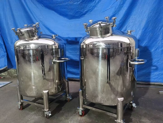 अच्छी कीमत खुले ढक्कन के साथ 500L चल स्टेनलेस स्टील तरल भंडारण टैंक ऑनलाइन