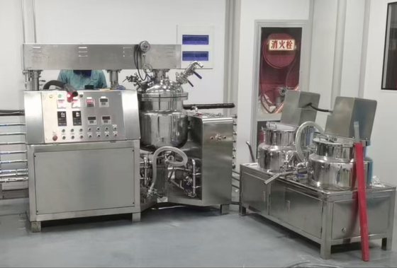 Qualität 100L Vakuum-Emulgierhomogenisator-Tank für kosmetische Gesichtscreme Fabrik