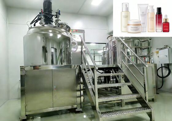 Un buon prezzo. Emulsionatore miscelatore omogeneizzatore sottovuoto per sapone liquido tipo fisso da 500L per cosmetici in linea