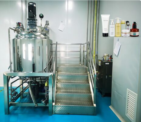 Harga bagus Mesin Emulsifikasi Vakum 300L Pengaduk shear tinggi dengan sistem sirkulasi on line