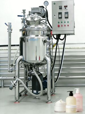 Harga bagus 200L Liquid Soap Shampoo Fixed Emulsifier Mixer Tank dengan Agitator on line