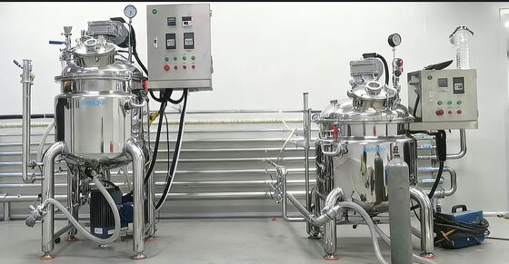 Harga bagus Mesin Pembuat Sampo Sabun Cair Kecepatan Tinggi Tangki Pencampur Emulsifier Vakum on line