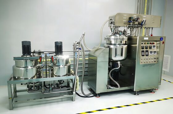 Bon prix Machine de mélange à émulsification sous vide à haut rendement avec pot à eau et à huile en ligne