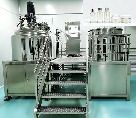 قیمت خوب 500 لتر خلاط مستحلبات فراغية بتحكم PLC ثابت لمستحضرات التجميل آنلاین